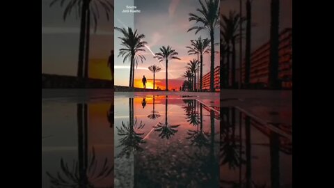 Sunset reflection photo trick 📸 | Photography | Videography | Tips and Tricks #shorts