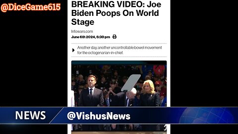 Breaking: Joe Biden Poops 💩 On World 🌍 Stage And More... #VishusTv 📺