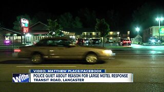 Police quiet about reason for large motel response