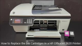 How to Replace the Ink Cartridges in a HP OfficeJet 2620 Printer