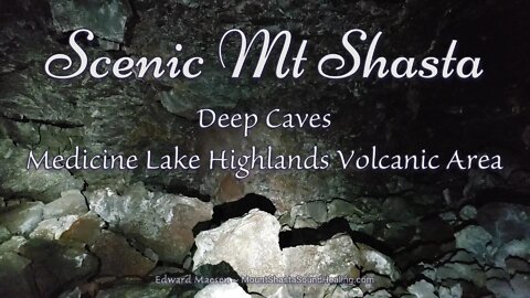 Lava cave - Medicine Lake Highlands Volcanic Area - Scenic Mt Shasta