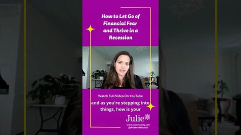 Are you being entrain by others? Letting Go of Financial Fear and Thriving in a Recession