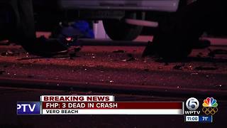 3 dead in Vero Beach crash