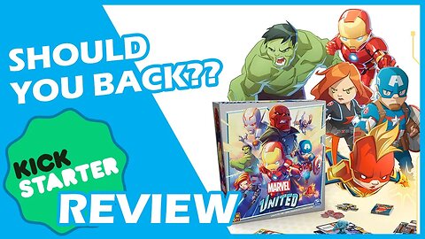 🌟️ Marvel United CMON Kickstarter Board Game Review | Should You Back??