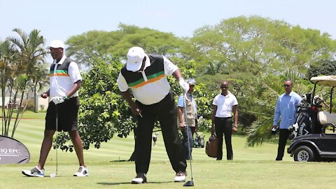 SOUTH AFRICA. Durban- ANC Golf Day with President videos (S6q)