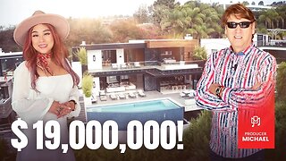 INSIDE A $19,000,000 HOLLYWOOD HILLS MANSION WITH NAUGHTY SWIMMING POOL!