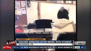 Brawl between teacher and student