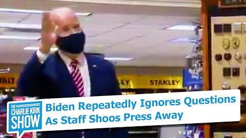 Biden Repeatedly Ignores Questions As Staff Shoos Press Away