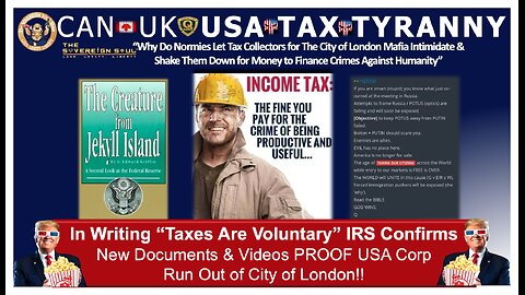 WWG1WGA When Trump Said “We Have It All”, Q+ Meant It. IRS Confirms Tax is Voluntary, POWERFUL Show