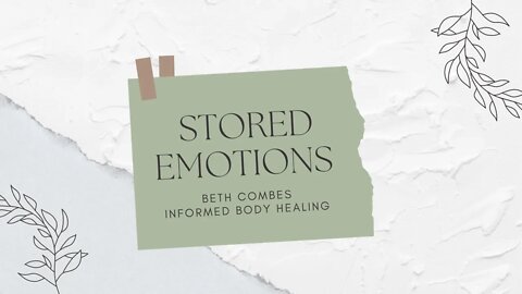 Learn How to Release Negative Emotions Stored in the Body