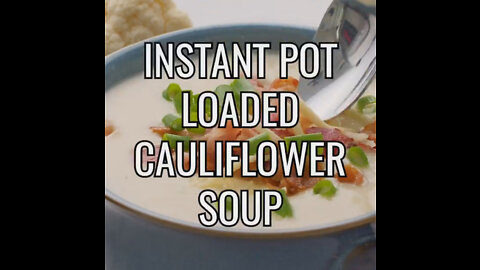 Keto Loaded Cauliflower Soup