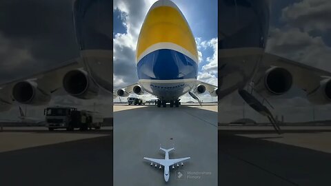 Antonov An-225 Mriya, in its hangar at Kiev Gostomel airport.