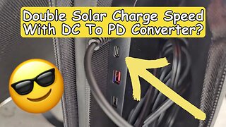 Increasing Charging Speed From A 100W Solar Panel To A Power Bank By Using A USB-C PD to DC Cable?