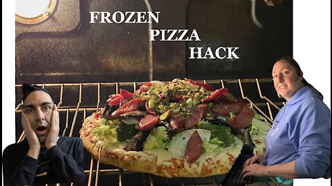 Frozen Pizza Hack w/ Chris & Ola