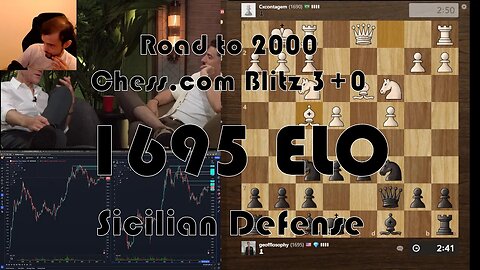 Road to 2000 #147 - 1695 ELO - Chess.com Blitz 3+0 - Sicilian Defense