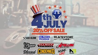 Fourth of July 20% OFF Site Wide Sale!
