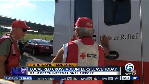 Florida Red Cross volunteers leaving for Hurricane Florence relief