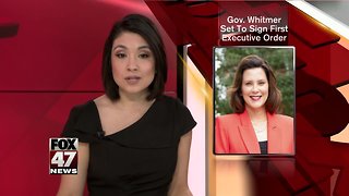 Whitmer to sign first executive order
