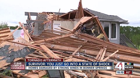 Homes destroyed, church damaged in Bonner Springs