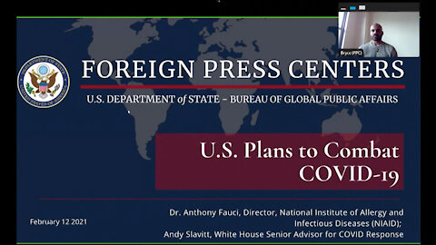 Washington Foreign Press Center Briefing on the "U.S. Plans to Combat Covid-19"