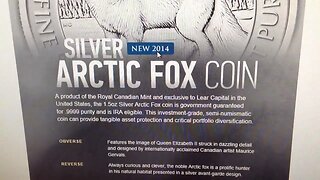 Canada 2014 1.5 Oz Silver Arctic Fox Preview And Precious Metals Price Takedown