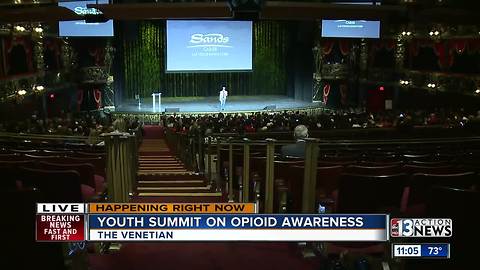 Opioid awareness youth summit occurs at the Venetian