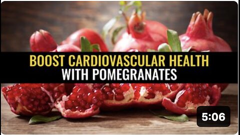 Boost cardiovascular health with pomegranates