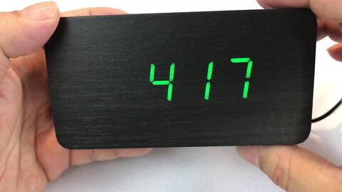 LED Black Wooden Black Digital Alarm Clock Review