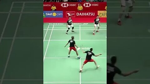 Amazing Doubles Rally - Ahsan/Setiawan 'The Daddies' vs Alian/Ardia #shorts