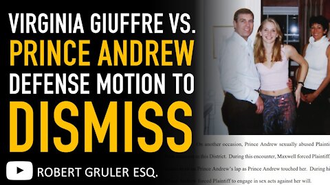Virginia Roberts Giuffre vs. Prince Andrew Defense Motion to Dismiss