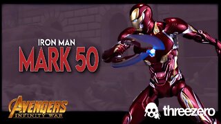 Threezero Avengers Infinity Saga Iron Man Mark 50 DLX Figure @The Review Spot