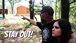 Keeping TRESPASSERS OUT , IT ENDS TODAY! | DIY Shed To House Conversion