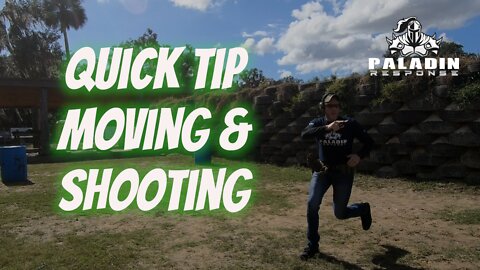 Quick Tip on Moving & Shooting with a Handgun #paladinresponse #handguntraining #movementiskey