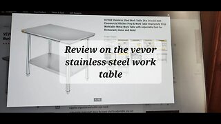 Vevor review of the stainless steel work table #vevor