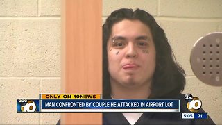 Attacker smirks during hearing with San Diego airport parking lot stabbing victims