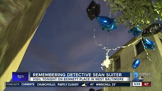 Family and friends hold vigil in remembrance of Detective Sean Suiter