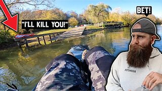 Man Threatens to KILL ME While Fishing (COPS CALLED)