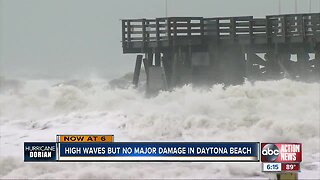 High waves but no major damage in Daytona Beach