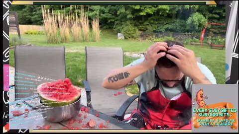Watermelon explosion.