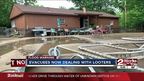 Authorities on the lookout for looters at flood-stricken homes and cars