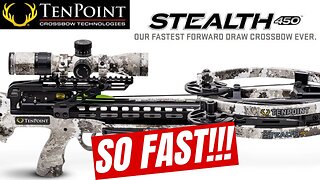 Fastest Forward Draw Crossbow!!! TenPoint Stealth 450 - First Shots and Sighting In