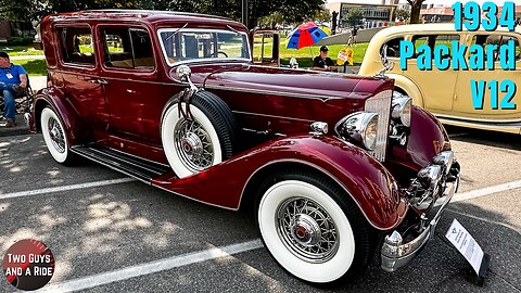 Close-Up Look at the Stunning AACA Zenith Award-Winning 1934 Packard 1107 V12 Twelve Club Sedan
