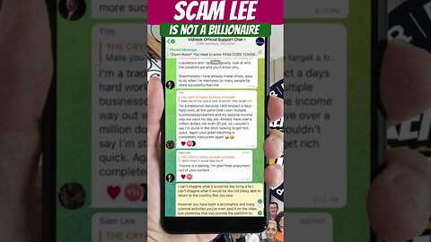 Scam Lee (Sam Lee) not a BILLIONAIRE as SAM Claims! #samlee #scamalert #hyperverse #weareallsatoshi￼