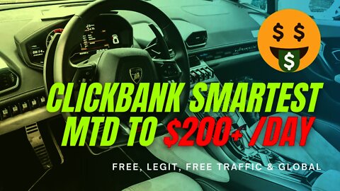 The Smartest Method To Earn $200+, Clickbank Affiliate Marketing, Free Traffic, ClickBank