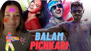 RUSSIAN AND INDIAN REACT TO BALAM PICHKARI SONG || HAPPY HOLI || RANBIR KAPOOR || DEEPIKA PADUKONE |