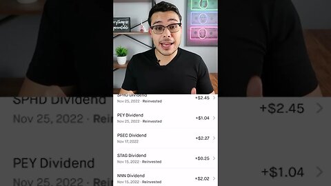 Robinhood Just PAID Me | November Dividend Income #shorts