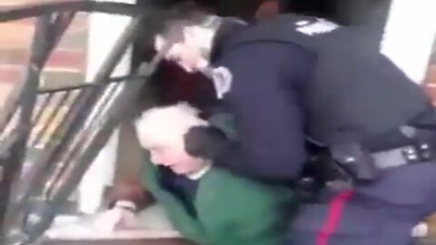 Canadian Police Make EXTEMELY Aggressive Arrest Of Elderly Man - Excessive Force?
