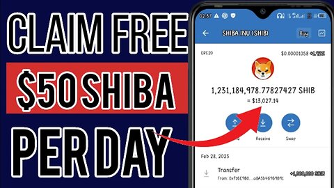 Claim $50 worth of Shiba Inu coin per day ( free Shiba Inu coin miner)