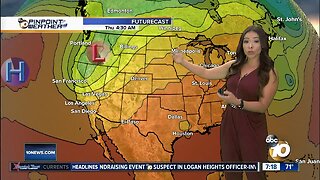 10News Pinpoint Weather with Meteorologist Angelica Campos