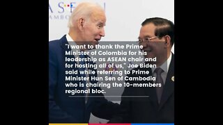Biden confuses Cambodia for Colombia for the second time
